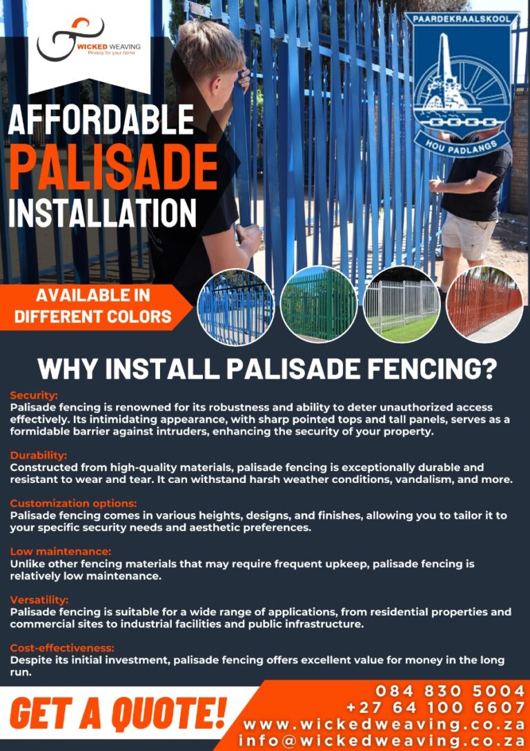 Why install Palisade Fencing