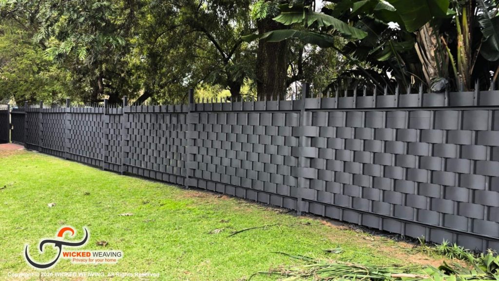 Charcoal Palisade Weaving Installation in eMalahleni (Witbank)