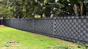 Charcoal Palisade Weaving Installation in eMalahleni (Witbank)