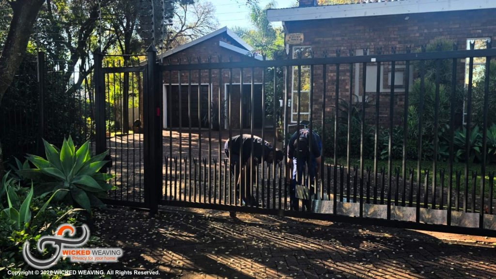 Gate & Pedestrian Gate Weaving Installation in Oaklands Johannesburg