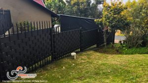 Black Palisade Weaving Installation in Roodekraans, Roodepoort