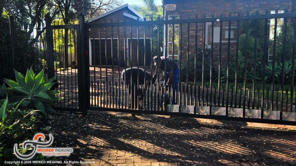 Gate & Pedestrian Gate Weaving Installation in Oaklands Johannesburg