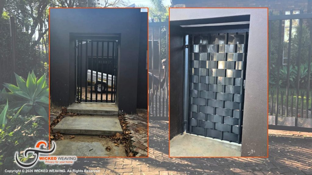 Gate & Pedestrian Gate Weaving Installation in Oaklands Johannesburg
