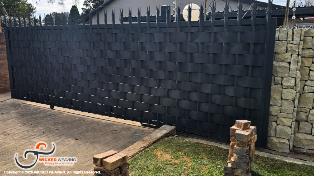 Charcoal Gate Weaving Installation in Springs