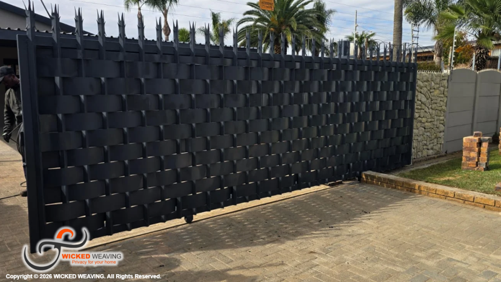 Charcoal Gate Weaving Installation in Springs