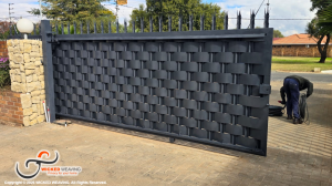 Charcoal Gate Weaving Installation in Springs
