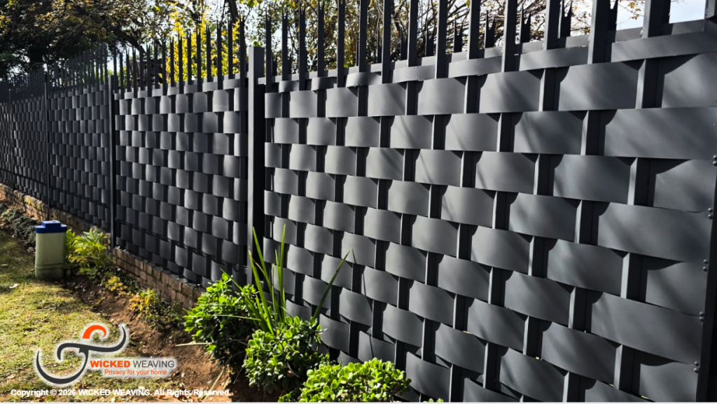 Charcoal Palisade Weaving Installation