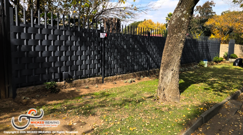 Charcoal Palisade Weaving Installation