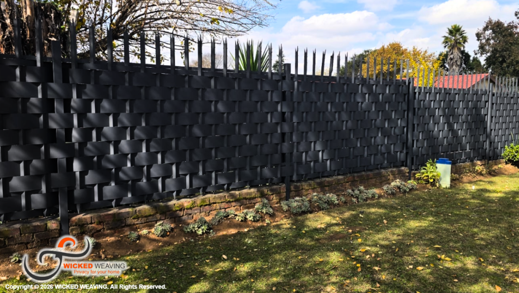 Charcoal Palisade Weaving Installation