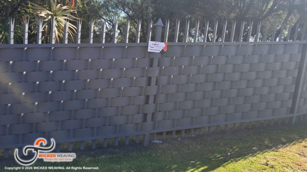 80m Slate Grey Palisade Weaving