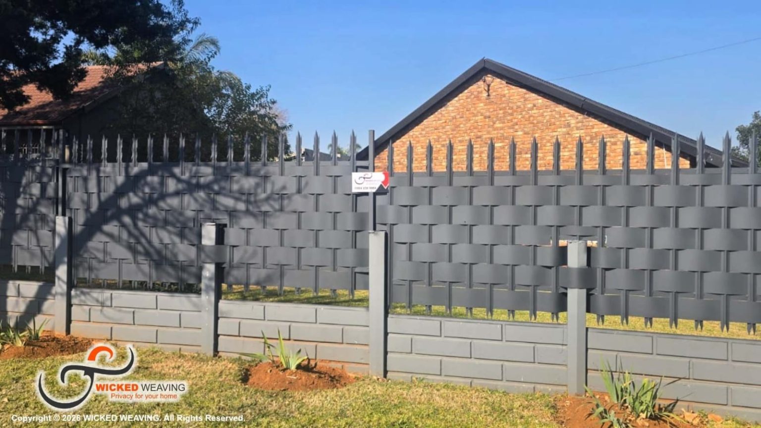 30m Charcoal Palisade Weaving Randfontein