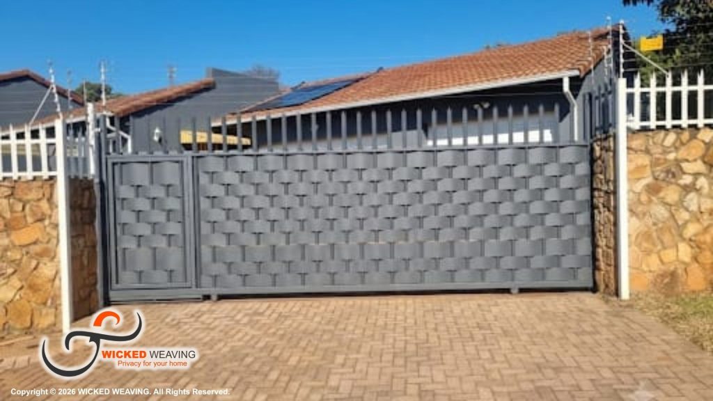 6m Charcoal Gate Weaving in Northcliff