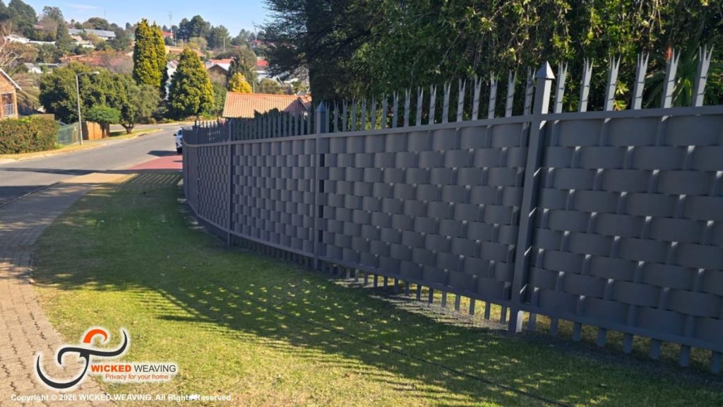 80m Slate Grey Palisade Weaving