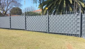 30m Charcoal Palisade Weaving Installation Completed in Centurion
