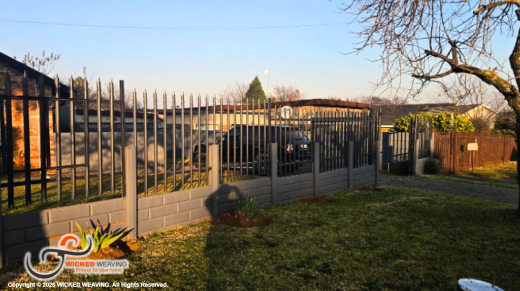 25 Charcoal Palisade Weaving Installation in Randfontein