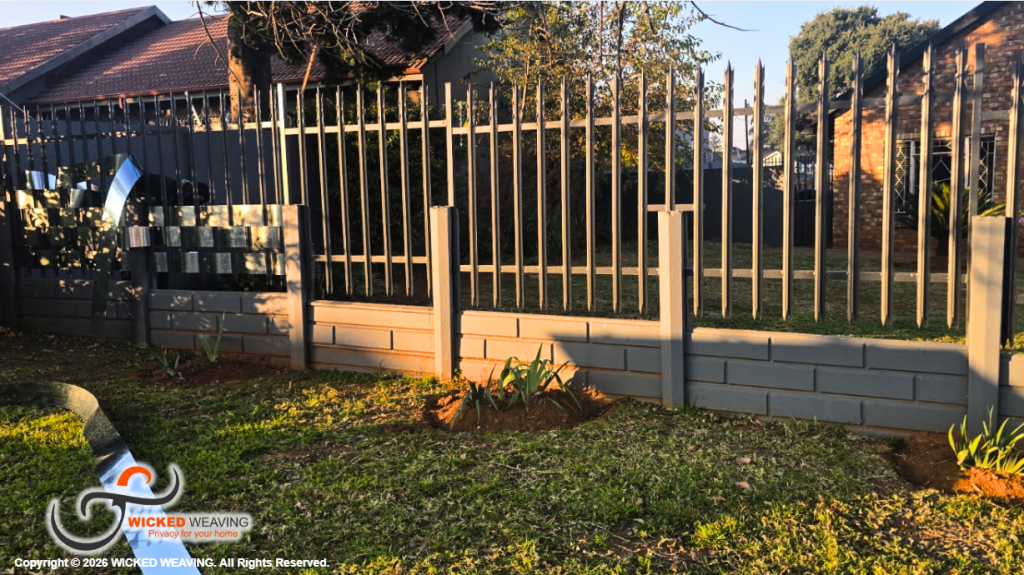 25 Charcoal Palisade Weaving Installation in Randfontein