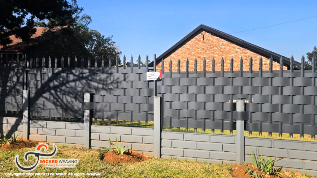 25 Charcoal Palisade Weaving Installation in Randfontein