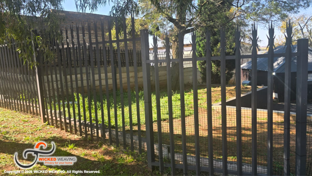Slate Grey Palisade Weaving Installation in Witpoortjie, Roodepoort (25.5m Project)