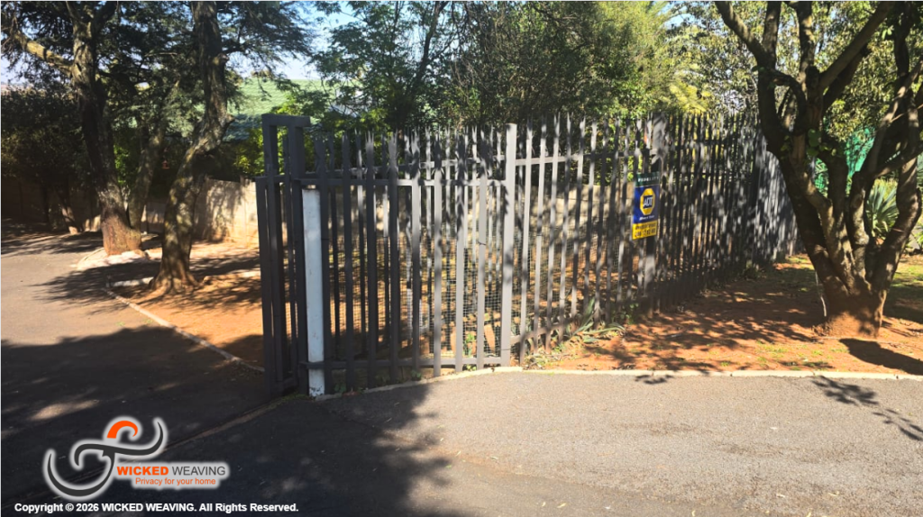 Slate Grey Palisade Weaving Installation in Witpoortjie, Roodepoort (25.5m Project)