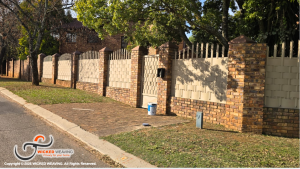 22m Ouklip Palisade Weaving Installation in Benoni