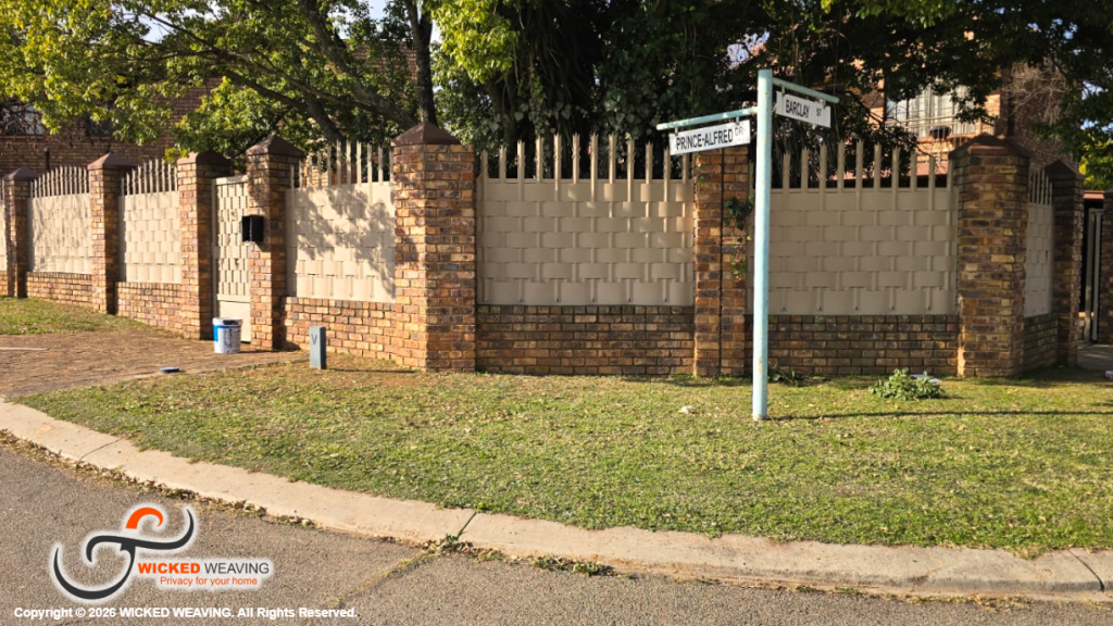 22m Ouklip Palisade Weaving Installation in Benoni