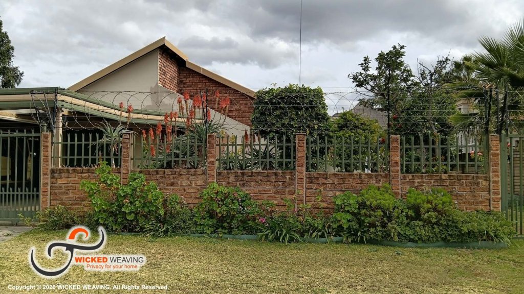 18m Slate Grey Palisade Weaving Installation Completed in Annlin, Pretoria