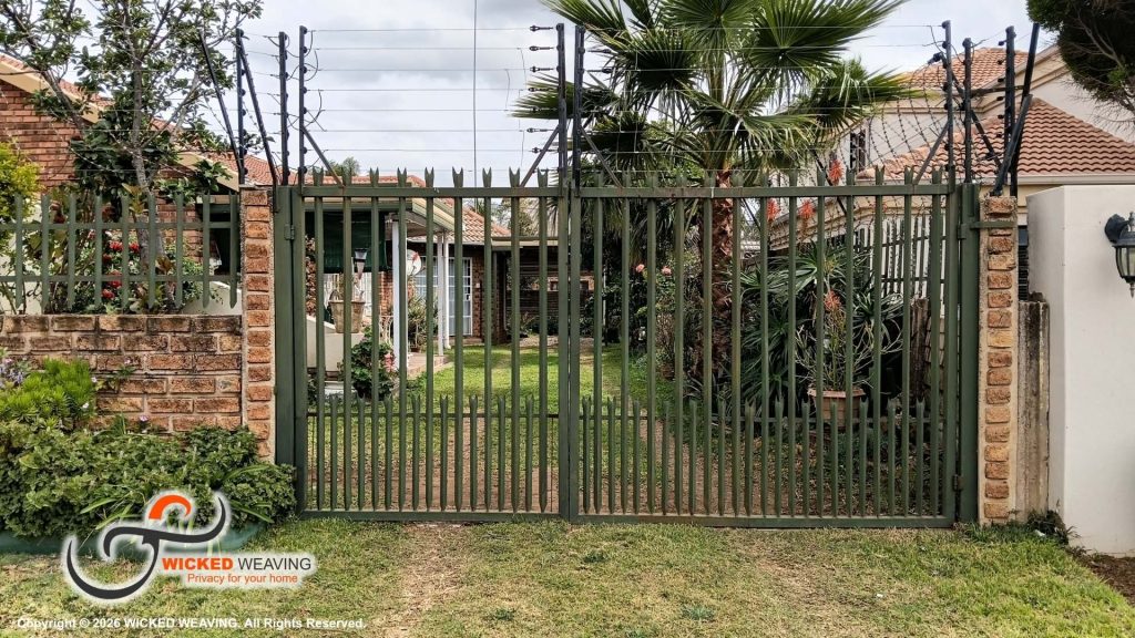 18m Slate Grey Palisade Weaving Installation Completed in Annlin, Pretoria