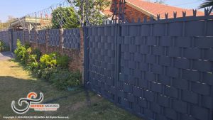 18m Slate Grey Palisade Weaving Installation Completed in Annlin, Pretoria